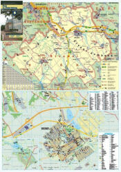 Stiefel Bicske és a Bicskei kistérség térkép, keretezett