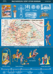 Stiefel Magyarország Szent István korában, iskolai történelmi oktatótabló - stiefelbolt - 26 800 Ft