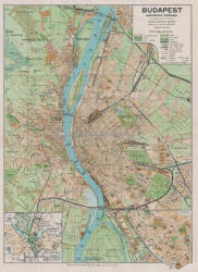  Budapest székesfőváros kézitérképe fakeretben - stiefelbolt - 50 400 Ft