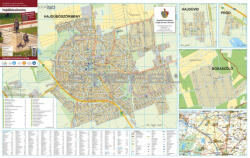 Stiefel Hajdúböszörmény faléces várostérképe