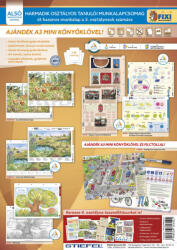 Stiefel Tanulói munkalapcsomag 3. osztályosoknak 5 db Fixi tanulói munkalappal, kerékpáros tízparancsolat alátéttel és kék filctollal