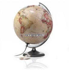 Tecnodidattica Földgömb antik műanyag talp és meridián Ø 30 cm