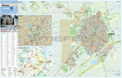 Stiefel Karcag várostérképe keretezett, tűzhető