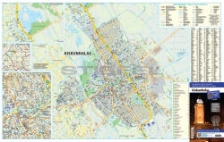 Stiefel Kiskunhalas tűzhető, keretezett várostérképe