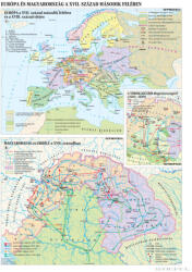 Stiefel Európa és Magyarország a XVII. sz. második felében (100 x 140 cm) iskolai történelmi falitérkép