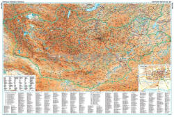 Gizimap Mongólia általános földrajzi térképe