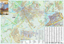 Stiefel Győr város térképe, falitérkép - stiefelbolt - 144 700 Ft