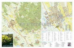 Stiefel A móri borvidék és Mór város térképe, tűzhető, keretes