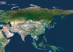 Stiefel Ázsia a világűrből