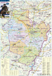 Stiefel Hajdú-Bihar megye falitérkép - stiefelbolt - 49 990 Ft