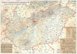 Stiefel Magyarország rovásírás iskolai falitérkép (Rovásírás ABC-vel) - stiefelbolt - 39 800 Ft