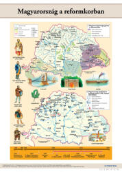 Stiefel Magyarország a reformkorban - Haza és haladás (100 x 140 cm) iskolai történelmi falitérkép