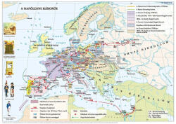 Stiefel Európa a francia forradalom és a napóleoni háborúk idején (160 x 120 cm) iskolai történelmi falitérkép