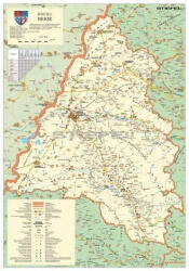 Stiefel Bihar megye (Románia) térképe, tűzhető, keretes