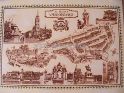  A budai várnegyed íróasztal könyöklő