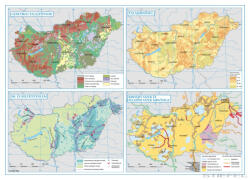 Stiefel Magyarország tematikus térképek - genetikai talajtípusok, talajminőség, ár- és belvízvédelem, kinyert vizek és felszíni vizek minősége
