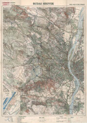  A Budai hegyek térképe fakeretben (1930) - stiefelbolt - 50 400 Ft