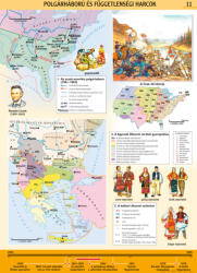 Stiefel Polgárháború és függetlenségi harcok, iskolai történelmi oktatótabló - stiefelbolt - 39 800 Ft