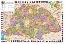 Stiefel A Magyar Szent Korona országai (1910) iskolai történelmi falitérkép