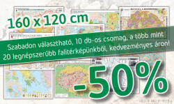 Stiefel Szabadon választható 10 db-os akciós csomag, a több mint 20 legnépszerűbb iskolai falitérképünkből. (DUO, 160 x 120 cm / db)