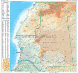 Gizimap Mauritánia térkép