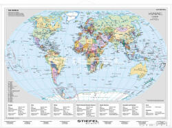 Stiefel The World (angol világtérkép)