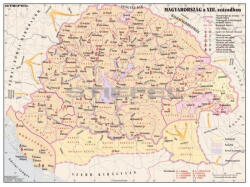 Stiefel Magyarország a XIII. században iskolai történelmi falitérkép - stiefelbolt - 39 800 Ft