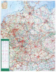 Stiefel Németország autótérkép tűzhető, keretes
