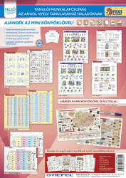 Stiefel Tanulói munkalapcsomag angol, haladó 5 db Fixi tan. ml. , London basic facts al. és kék filctollal