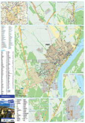 Stiefel Paks tűzhető, keretezett várostérképe