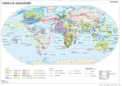 Stiefel A Föld a XX. század elején (140 x 100 cm) iskolai történelmi falitérkép