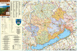 Stiefel Veszprém megye falitérkép - stiefelbolt - 39 800 Ft