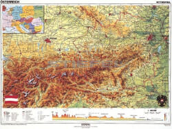 Stiefel Ausztria, domborzati + politikai DUO (német)