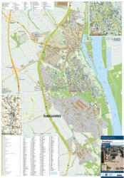 Stiefel Dunaújváros fémléces várostérképe