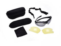 WMX Set ochelari moto si lentile galbene, toc si snur (AB3648)
