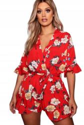 Boohoo Női Overál Piros Casual 44 Fej