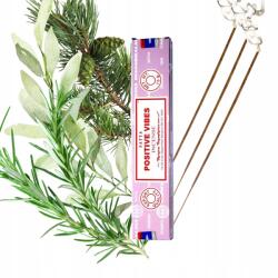 Satya Pozitív Vibrációk 15 g gyógynövényes füstölő, nyugtató hatású, jógához és otthonra (5903867039914)