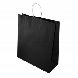 Allbag Nagy Méretű Fekete Papír Szatyor 350x150x400 mm Premium Csavart Füllel 10 db