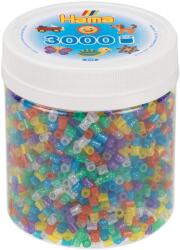 Hama Perlen 209-54 Set 3000 Perle Midi Transparent Glitter Mix Creativitate pentru Copii (209-54)