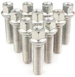 Farad 10 x Hosszú M14x1.5x43mm Gömbölyű R13 Kerékcsavar 17-es Kulcsnyílással (FF10-Z9B51/S)