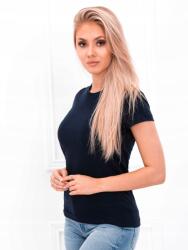 Edoti Női póló, basic, 100% pamut, Size L, sötétkék (SLR001)