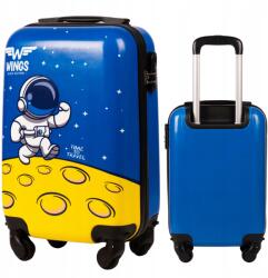 Wings Gyerek Wings Kézipoggyász Bőrönd Blue Astronaut Xs 18" 51x32x19 Keményfedeles (KD01-XS-BLUE.ASTRO.)