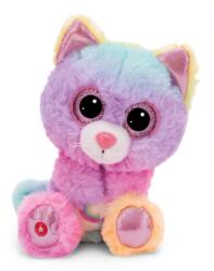 NICI Plush NICI Miss Mellie 15 cm Pisica multicolora cu ochi stralucitori (49394)