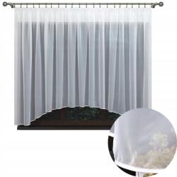 Wisan Függöny kész fátyol szegéllyel íves 300x140 cm fehér (5905494557601)