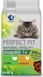 Perfect Fit Natural Vitality tasakok pulykával és csirkével, 12× (6×50 g)