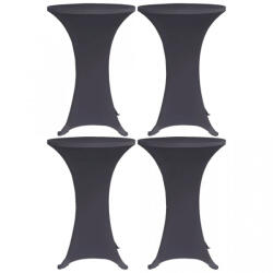 VidaXL Husă de masă elastică, 4 buc. , antracit, 70 cm (279085) - izocor
