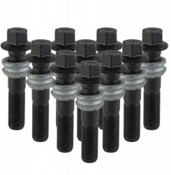 Getmann 10 x Hosszú Getmann csavar M15x1.25x54mm Gömb R14 17-es kulcsnyílás (PM4/SG10 BLACK)