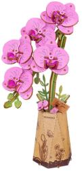 Robotime Lila orchidea - 102db-os 3D fa modell - TW091 ROWOOD