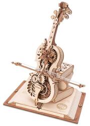 Robotime Rokr 3D modell Mágikus cselló - zenél és mozog lézervágott modell AMK63