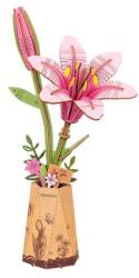 Robotime Pink Liliom - 73db-os 3D fa modell - TW071 ROWOOD